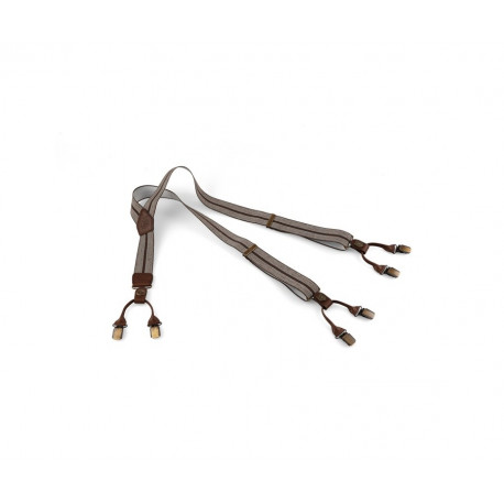 Bretelle Per Pantaloni in Pelle/Elastico Riserva