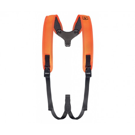 Tracolla Doppia Arancio Fluo in Nylon Riserva