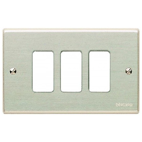 PLACCA ALLUMINIO 3 POSTI