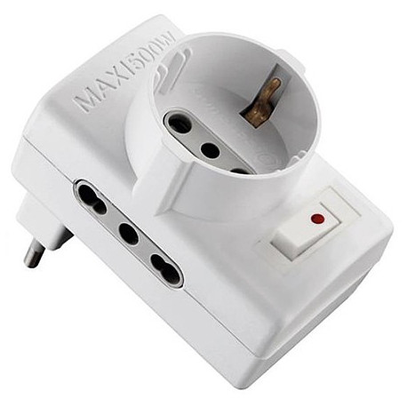 ADAPTER 3FACH STECKER 10A 