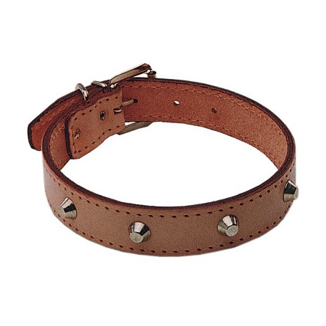 HALSBAND HUND LEDER MIT...