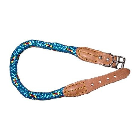 COLLARE CORDA+CUOIO  8XCM.40