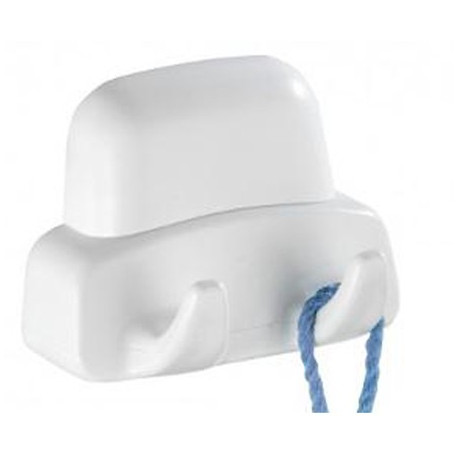 GANCIO DOPPIO    BIANCO RESINA