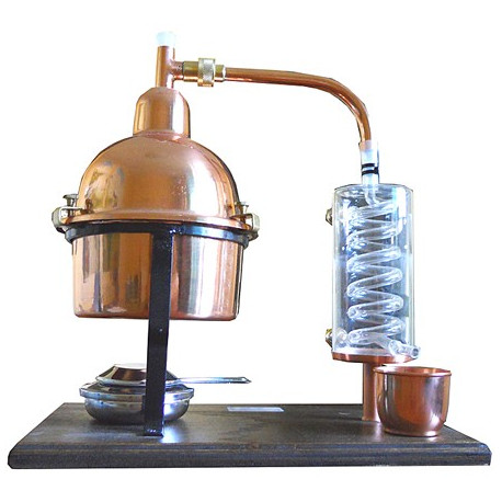 ALAMBIC.RAME c/DISTILLAT.VETRO