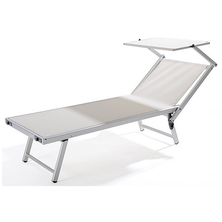 SONNENLIEGE "RIMINI" Weiß