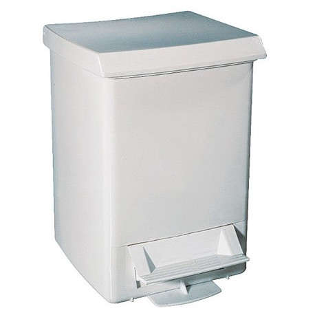 ABFALLEIMER MIT PEDAL WEISS...