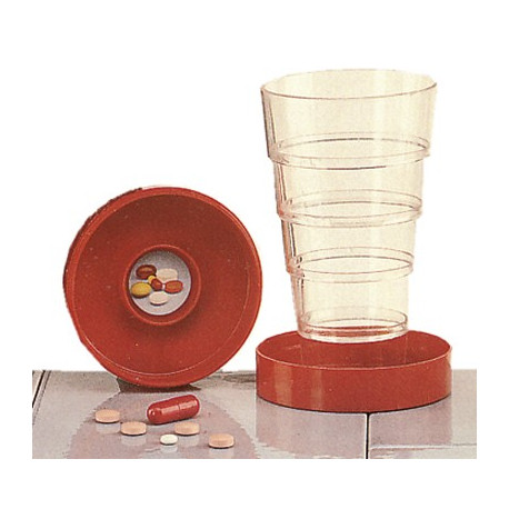 BICCHIERI TASCABILI PORTAPILL.