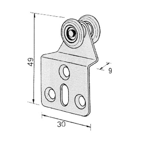 LAUFWERK  2 RÄDER ART.12 