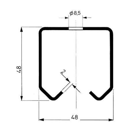 BINARIO mt6 mm50 50 ZINC. OMGE