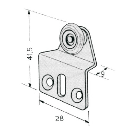 LAUFWERK 1 RAD ART.17 
