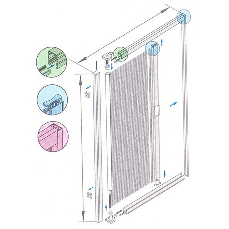 ZANZAR.xPORTA BRONZO cm160x250