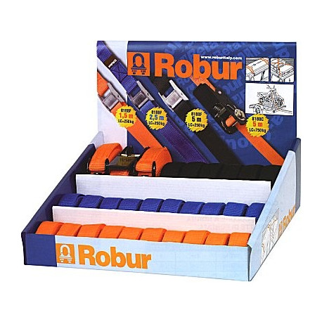 AUFSTELLER MIT 29 GURTBÄNDERN 