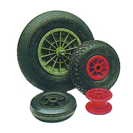 RUOTA PNEUM.GIALLA     400X100