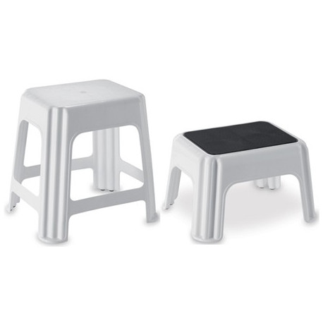 KUNSTSTOFF-HOCKER WEISS...