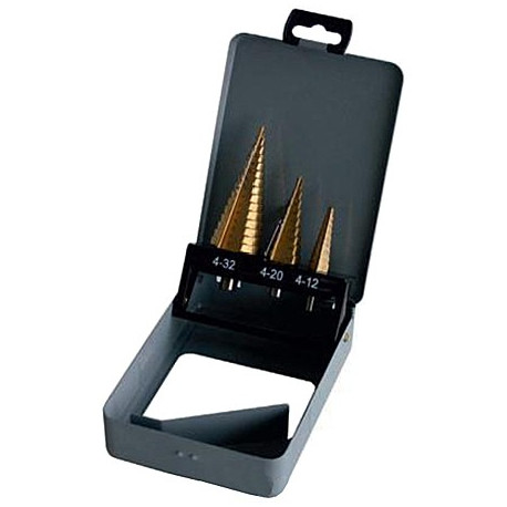 STUFENBOHRERSATZ 3 TEILIG  HM 