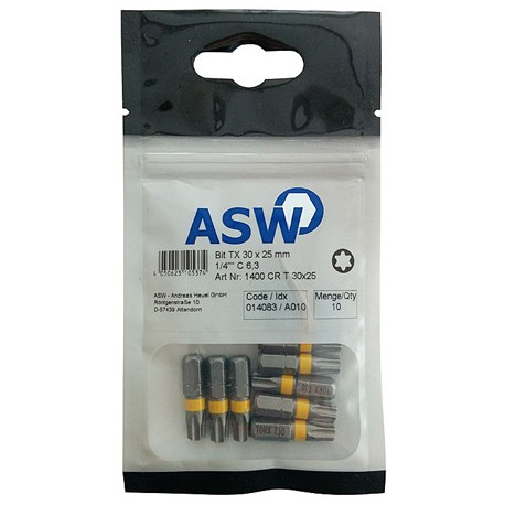 BITS VERPACKUNG TORX COLOR...