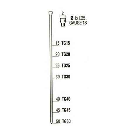 CHIODINI TG/15 cTESTA    MM.15