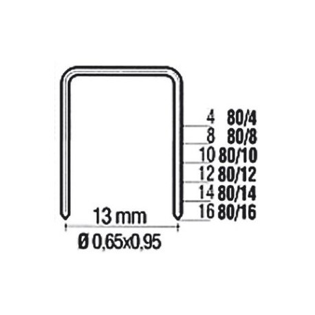 PUNTI 80/ 8 BRONZATO AR xARIA