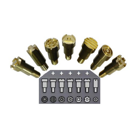 SET 7 STAMPI    PER PIROGRAFO