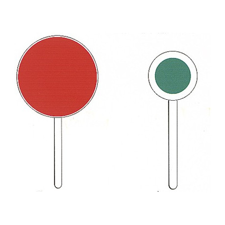 WARNPALETTE ROT/GRÜN 30