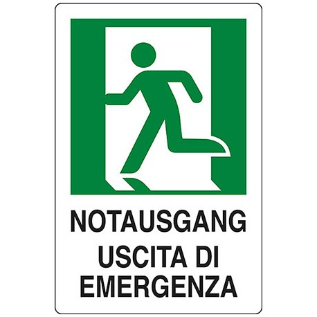 HINWEISSCHILD "NOTAUSGANG...