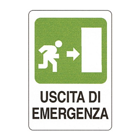 CART.USCITA EMERG. A DX  30x20