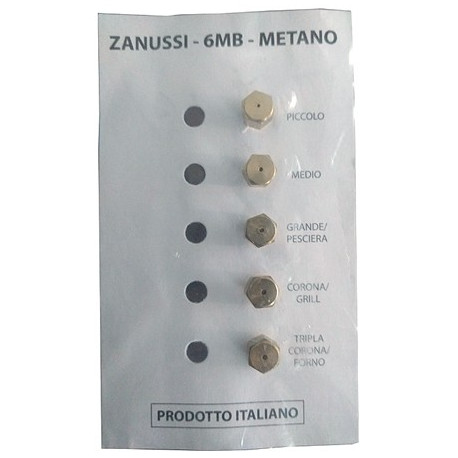 UGELLI GAS SET 5 PEZZI