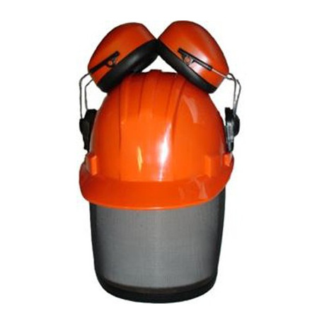 CASCO CON VISIERA E CUFFIE