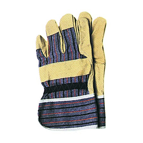 GUANTI IN PELLE E TELA