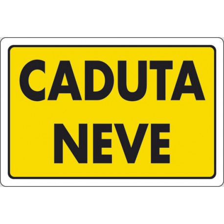 CARTELLO CADUTA NEVE