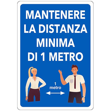 CARTELLO TENERE LA DISTANZA...