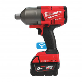 M18 ONEFHIWF34-502X - AVV IMPULSI ALTA POTENZA 18 VOLT 3/4" 5,0AH FUEL ONE KEY VALIGETTA CON ANELLO DI FRIZIONE F MILWAUKEE