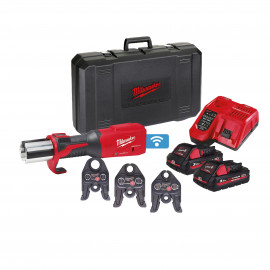 M18 ONEBLHPT-302C TH-SET - PRESSATRICE IDRAULICA 18V 3,0AH CON SET GANASCE TH TECNOLOGIA ONE KEY MOTORE BRUSHLESS MILWAUKEE