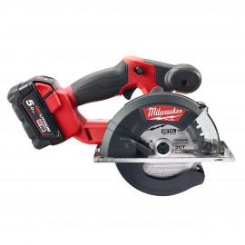 M18 FMCS-502X - SEGA CIRCOLARE PER METALLO 18 VOLT 57MM 5,0 AH TECNOLOGIA FUEL VALIGETTA HEAVYDUTY MILWAUKEE