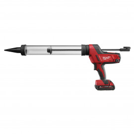 C18 PCG/600T-201B - PISTOLA PER SILICONE TUBO TRASPARENTE 600MM 18 VOLT (1 BATTERIA) 2,0AH MILWAUKEE