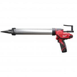 M12 PCG/600A-201B - PISTOLA PER SILICONE TUBO ALLUMINIO 600MM 12 VOLT (1 BATTERIA) 2,0 AH MILWAUKEE