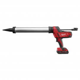 C18 PCG/600A-201B - PISTOLA PER SILICONE TUBO ALLUMINIO 600MM 18 VOLT (1 BATTERIA) 2,0AH MILWAUKEE