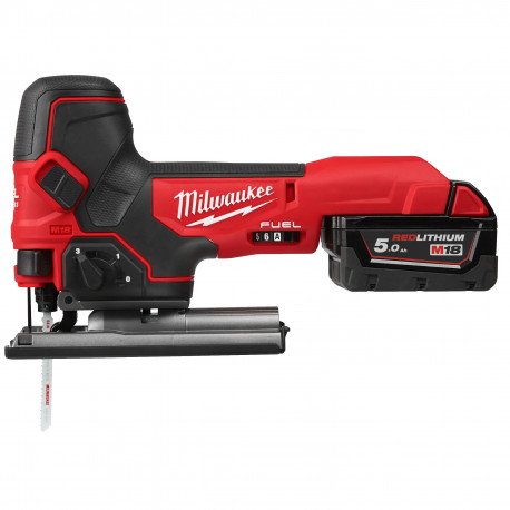 M18 FBJS-502X - SEGHETTO ALTERNATIVO 18 VOLT 5,0AH TECNOLOGIA FUEL VALIGETTA HEAVYDUTY MILWAUKEE