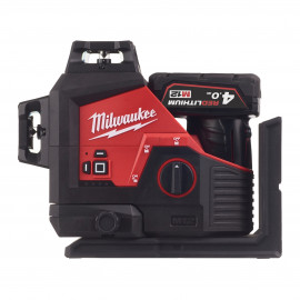 M12 3PL-401C - LASER VERDE A TRE LINEE 360 4.0AH MILWAUKEE