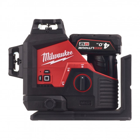 M12 3PL-401C - LASER VERDE A TRE LINEE 360 4.0AH MILWAUKEE