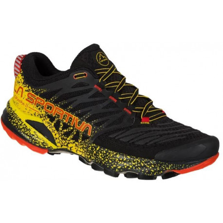 Akasha II Black/Yellow Scarpe Mountain Running La Sportiva