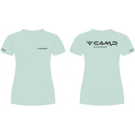 LOGO CLAIM FEMALE T-SHIRT L - Verde pastello CAMP