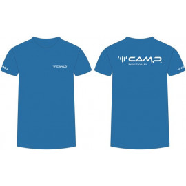 LOGO CLAIM MALE T-SHIRT L - Azzurro / Bianco CAMP