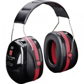 Cuffie auricolari 3M™ PELTOR™Optime™ III, 35 dB, Nero/Rosso, Temporale