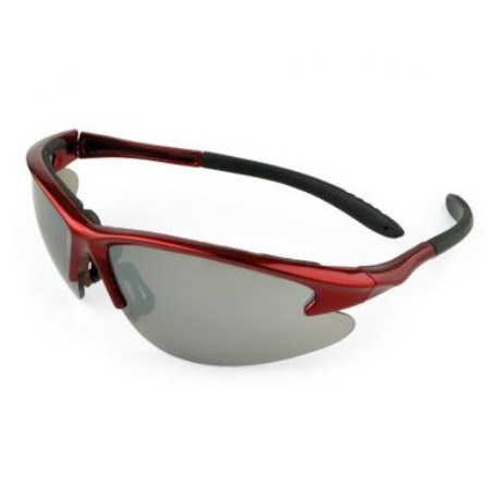 OCCHIALE SPORTIVO AVVOLGENTE ST. TROPEZ - Rosso/Specchio