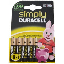 PILA mSTILO DURACEL SIMPLY 8PZ