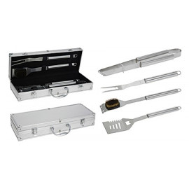 SET 4pz INOX VALIG.ALLUMINIO