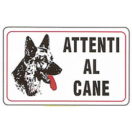 CART.ATTENT.AL CANE 18x12 1902